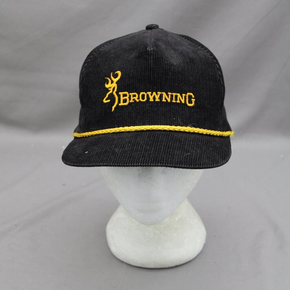Vintage Corduroy Hat - Browning Hunting by K Brand - Adult Snapback